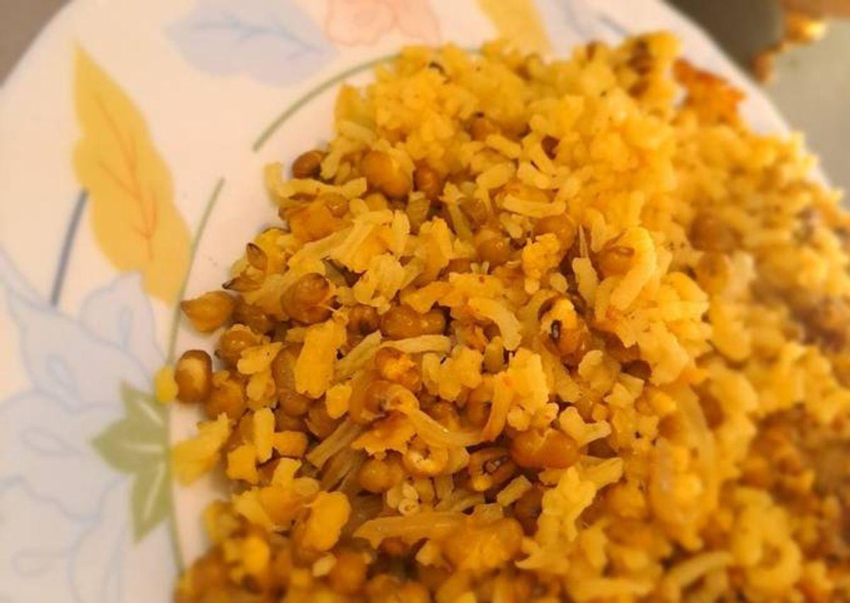 ماش‌پلو مخصوص گیاه‌خوارها / طرز تهیه غذا با ته‌دیگی خاص و سالم