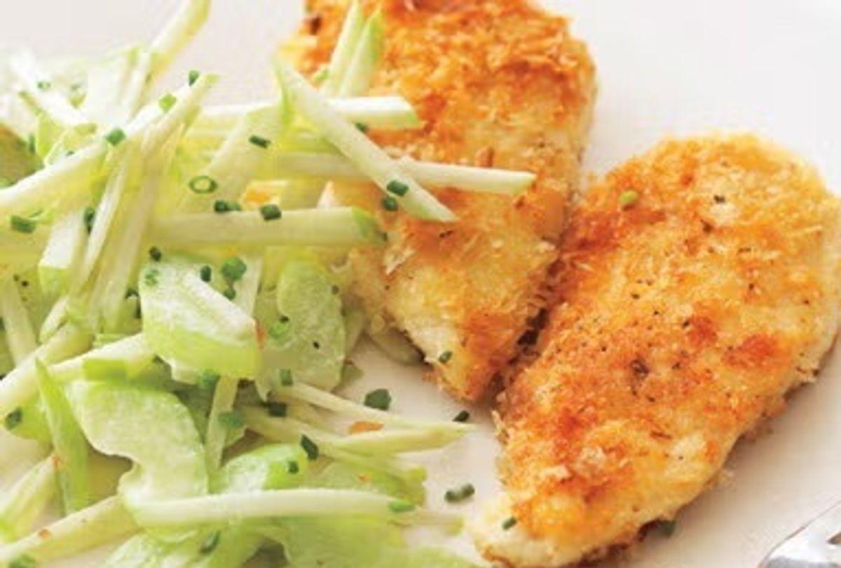 ترکیب خوشمزه و کم‌نظیر مرغ و سیب در قالب یک کوکوی خوش‌عطر!