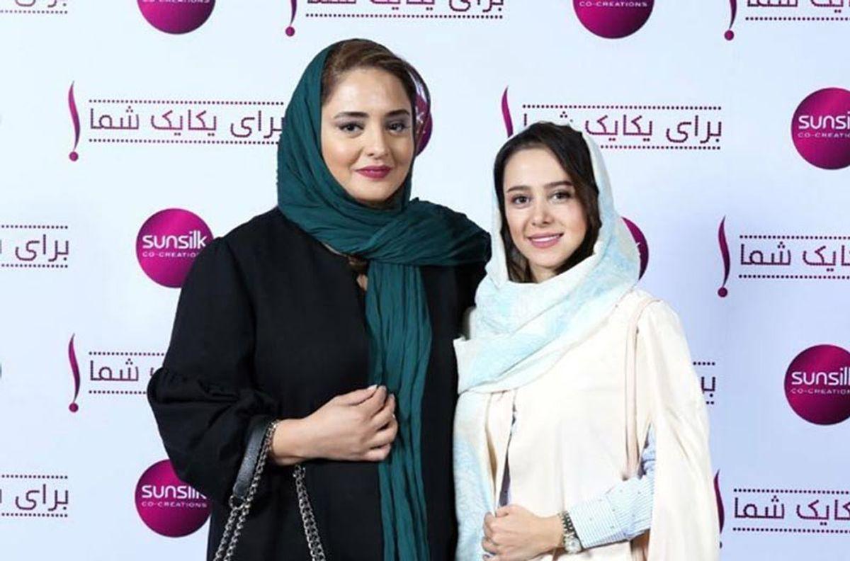 کافه گردی نرگس محمدی و الناز حبیبی: از سریال جان سخت تا سبک عروس‌های دهه 60!