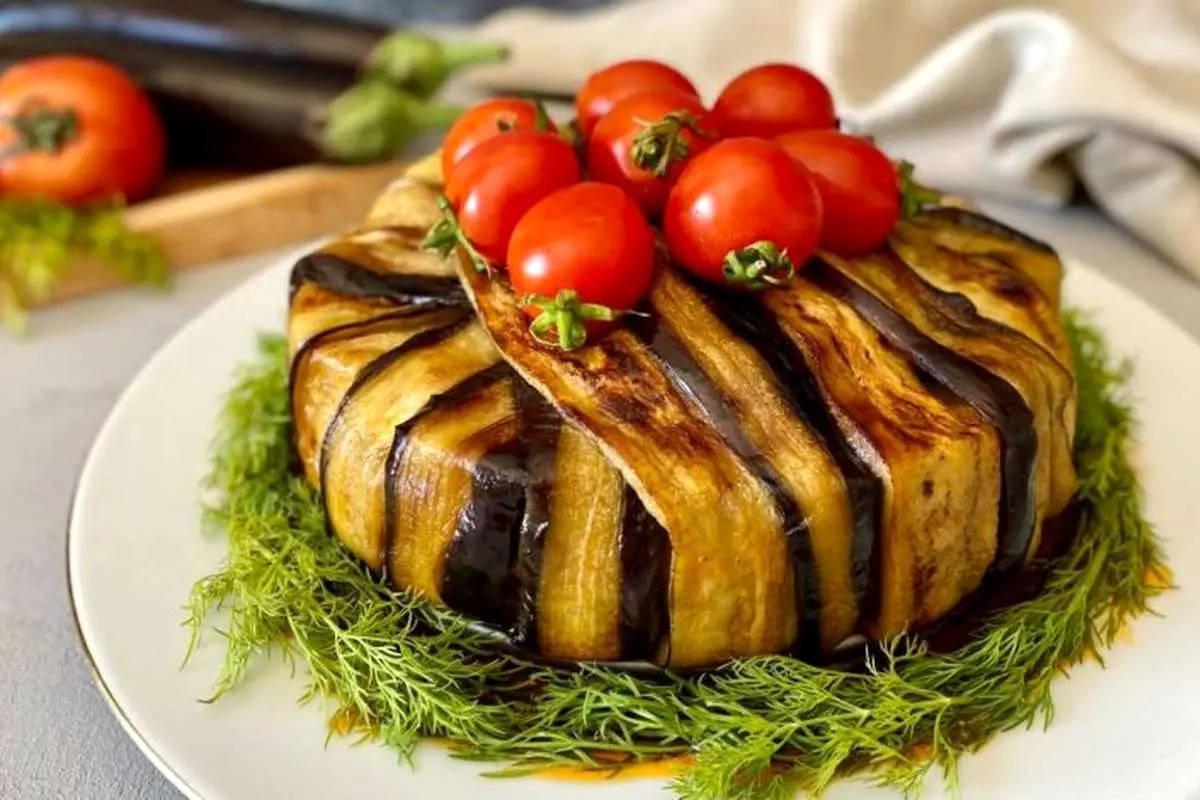 سالاد بادمجان آذربایجانی؛ سالاد خاص و خوشمزه از دل باکو