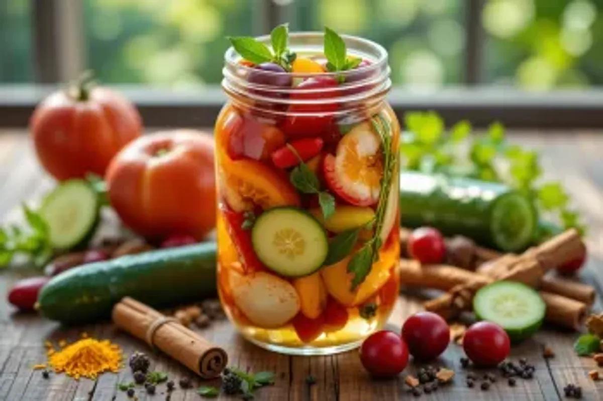 لذت ترشی‌سازی در خانه | طرز تهیه ترشی خوشمزه با میوه‌های تابستانی محبوب