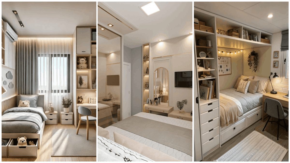 چیدمان اتاق کوچک با سبک‌های دخترانه، پسرانه و عاشقانه!