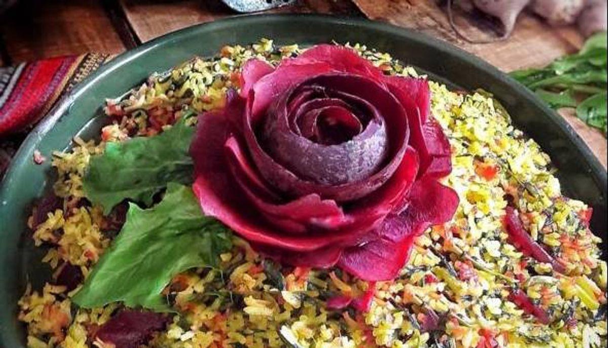 طرز تهیه اسفناج پلو با لبو/ متفاوتترین پلو مخلوط ایرانی با طعم خاص و لذیذ