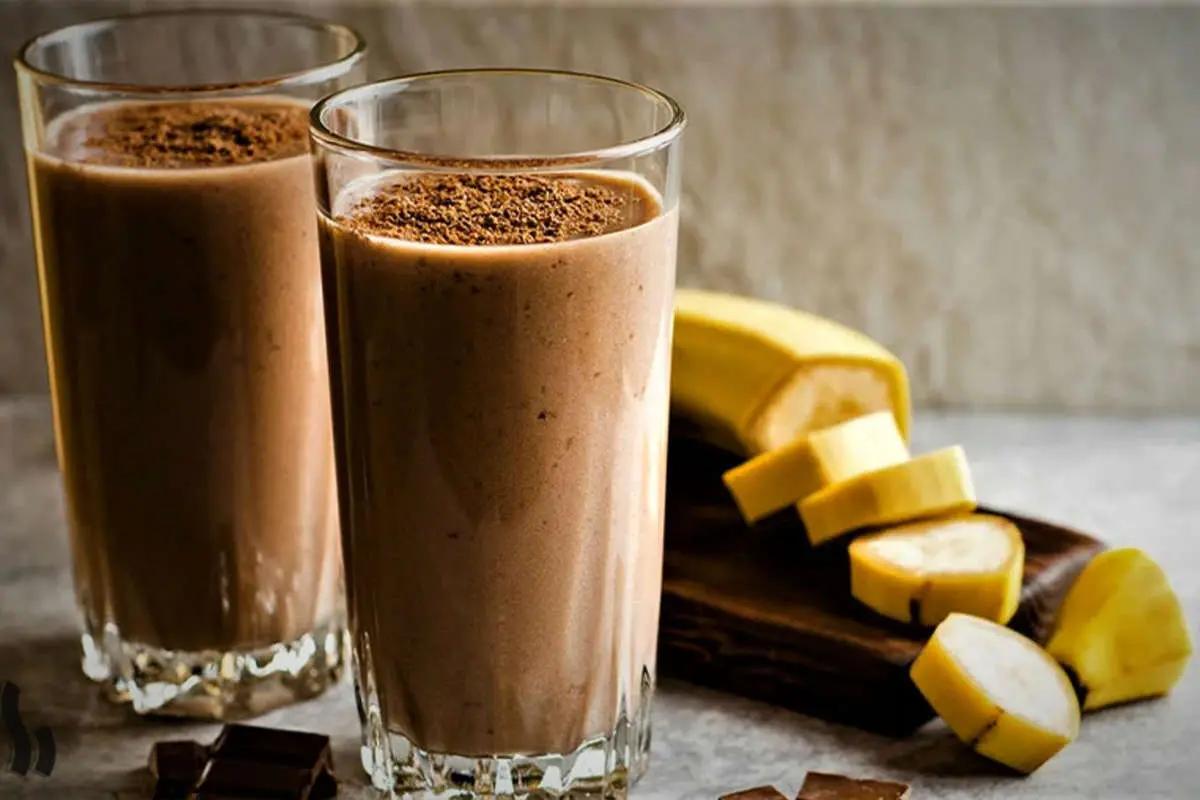 طرز تهیه اسموتی شکلاتی بدون شکر!