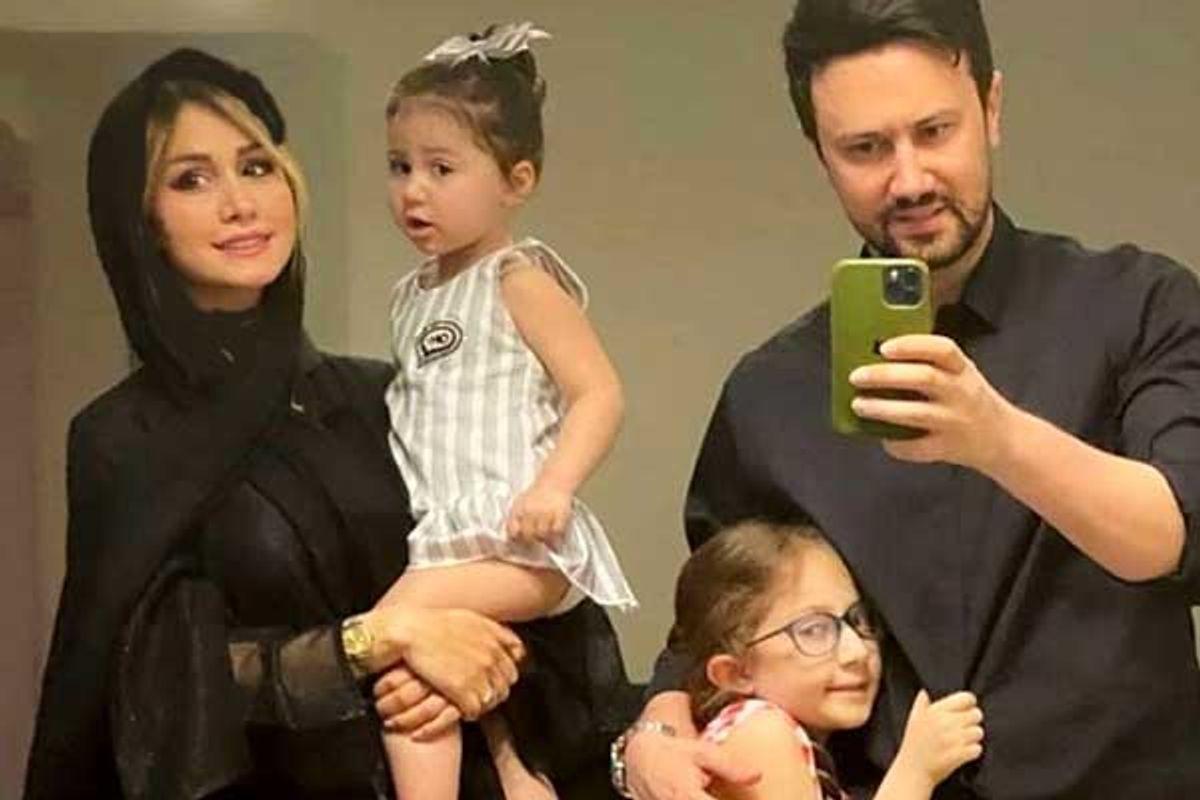 نبات کوچولو دل از باباش نمی‌کند! تصویری شیرین از رابطه عاشقانه پدر و دختری شاهرخ استخری