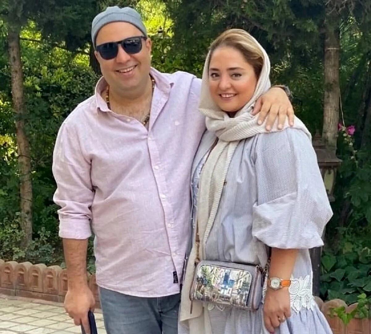 ابراز احساسات خاص علی اوجی برای همسر محبوبش نرگس محمدی