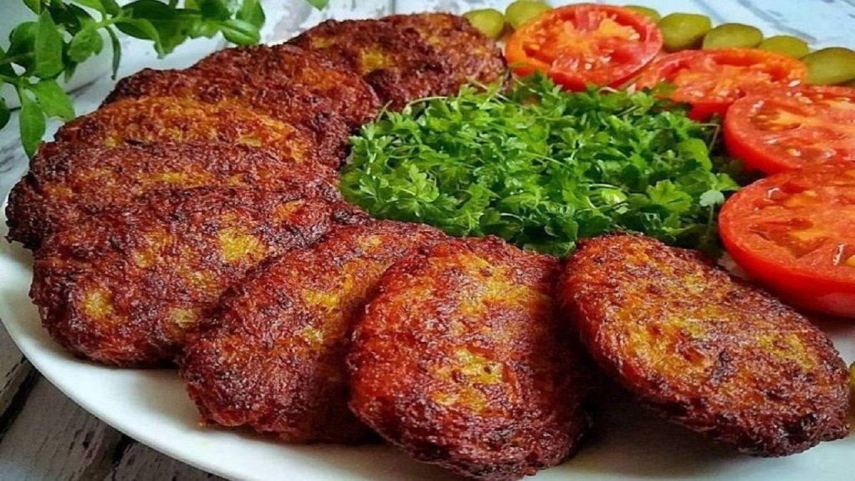 دستور پخت کتلت لاهیجانی | این کتلت خوشمزه با خمیر نان بربری و سبوس درست می شود