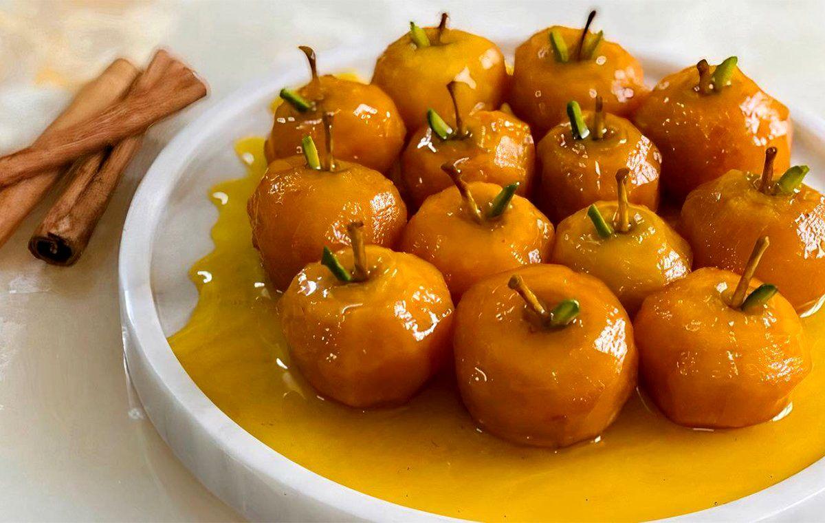 طرز تهیه مربا سیب گلاب | با یک کیلو سیب و دو قاشق گلاب یک مربای خوشمزه درست کن