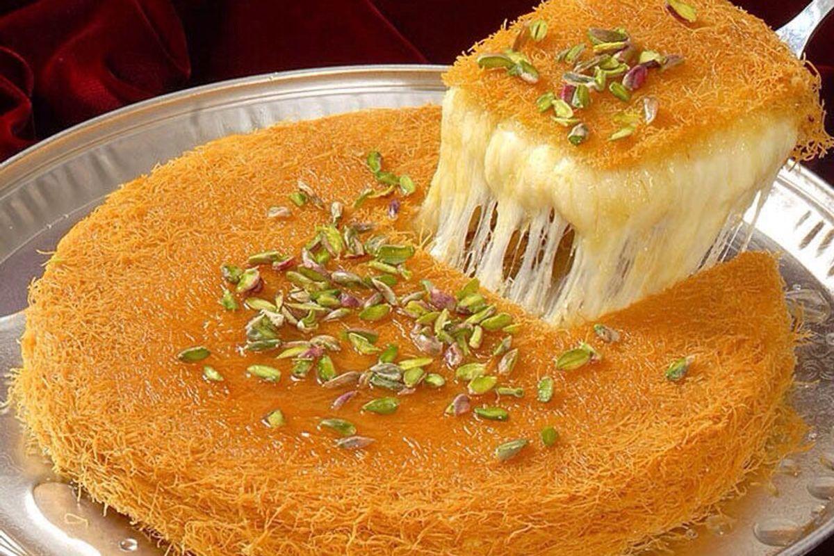 ارمغانی شیرین از فلسطین در دل ترکیه؛ طرز تهیه دسر خاص کنافه با بستنی