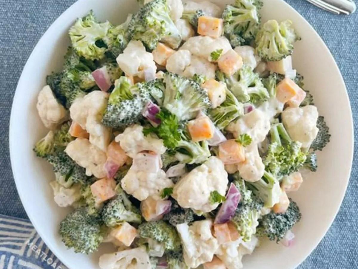 طرز تهیه سالاد گل کلم و سبزیجات| خوشمزه ترین سالاد فصل برای پاییز