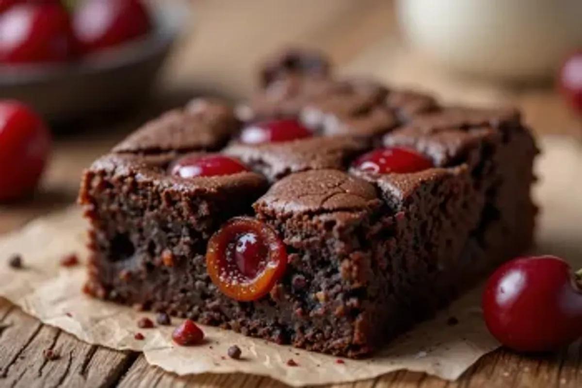 کیک براونی گیلاس؛ ترکیب لطافت شکلات با طراوت میوه